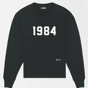 SWEATSHIRT NOIR OVERSIZE "1984"