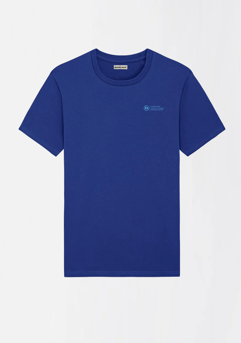 T-SHIRT BRIGHT BLUE "THE LABEL" – Image 3