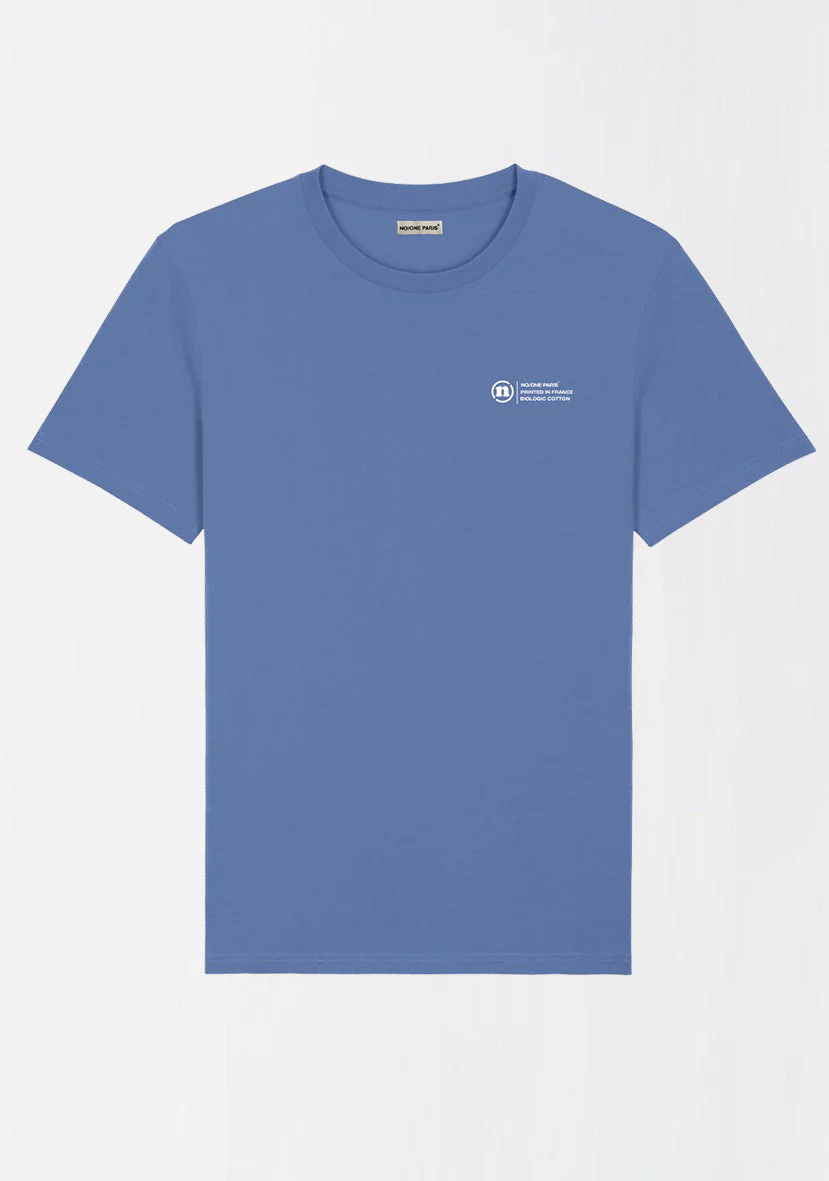 T-SHIRT BRIGHT BLUE "THE LABEL" – Image 2
