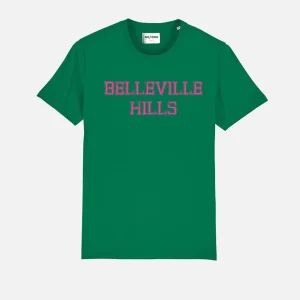 T-SHIRT VERT "BELLEVILLE HILLS"
