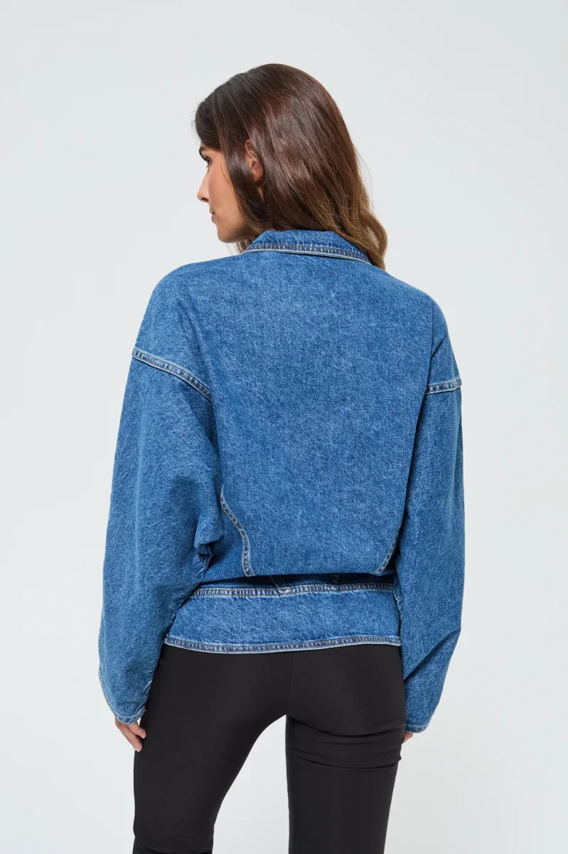 Veste Flana Vintage medium blue – Image 6