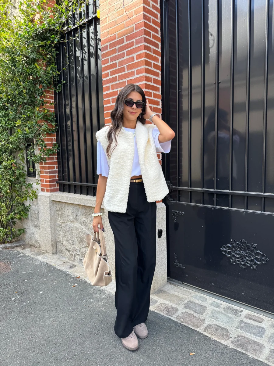 Veste mouton sans manches – Image 3