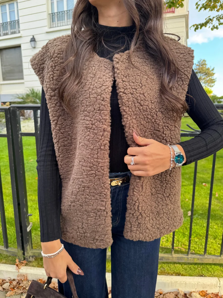 Veste mouton sans manches – Image 7