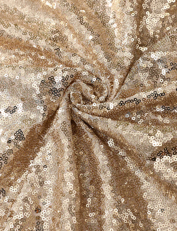 Col V en or Paillettes Promesse Demoiselle d'honneur – Image 9