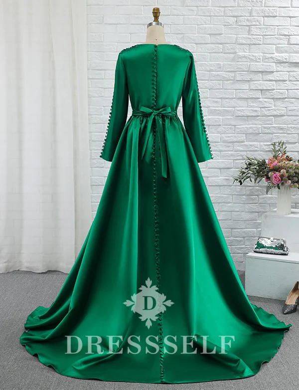 Caftan Robe de Mariage Vert – Image 4