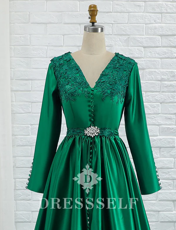 Caftan Robe de Mariage Vert – Image 5