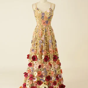 Robe de Soirée Lux à Fleurs